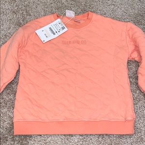 Zara peach sweatshirt